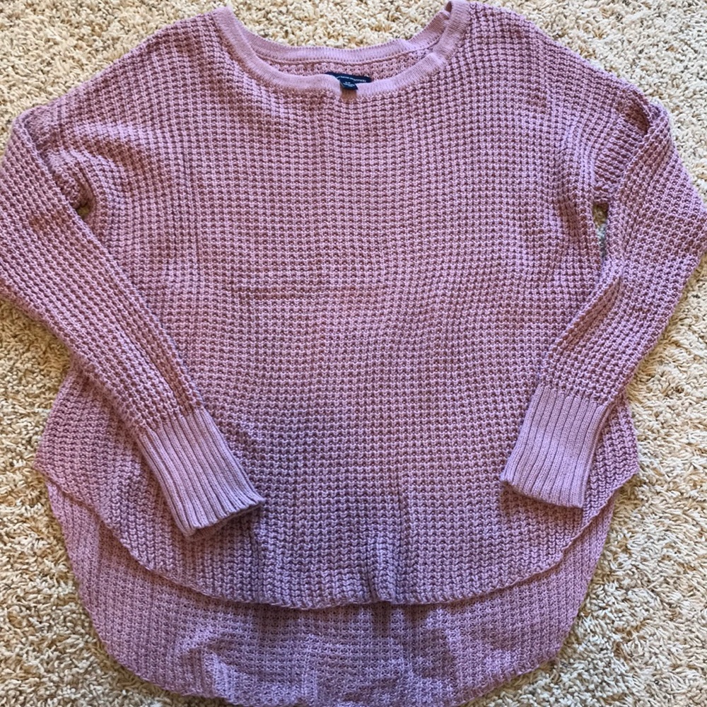 American Eagle waffle sweater